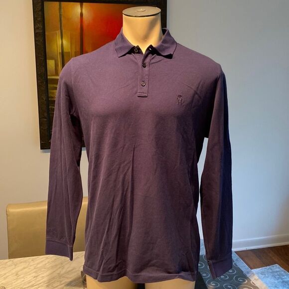 Hart Schaffner Marx Medium Long Sleeve Polo Embroidered Logo 1/4 Button Down - Picture 1 of 6